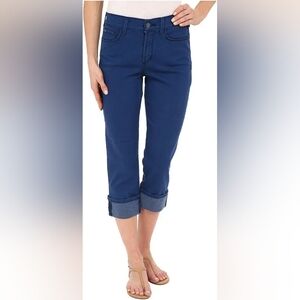NYDJ Dayla Wide Cuff Capri in Indigo Size 12